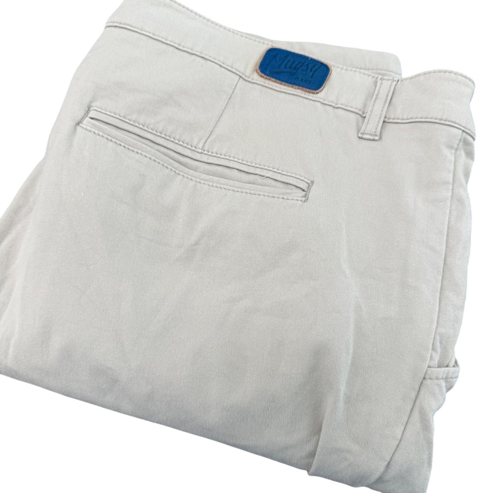 Mugsy Jeans Teddys Chino Pants Mens 42x30 Tan Stretch Casual K4PNLK-42X30 Chinos